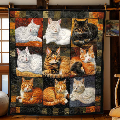 Calm Dreams Cats WN1508080CL Quilt