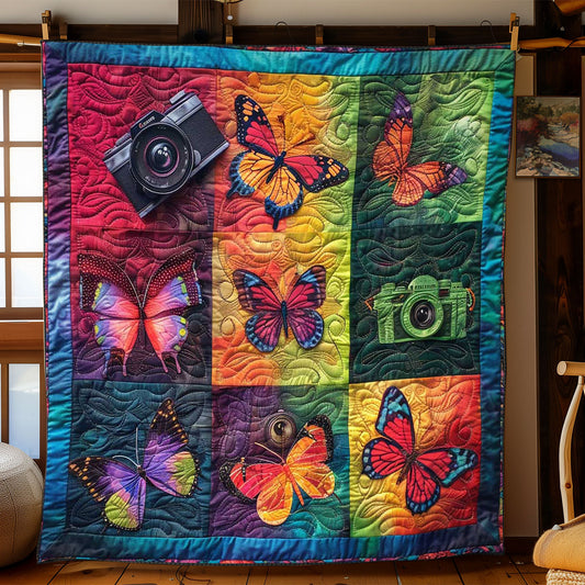 Camera's Colorful Butterfly World WN2608087CL Quilt