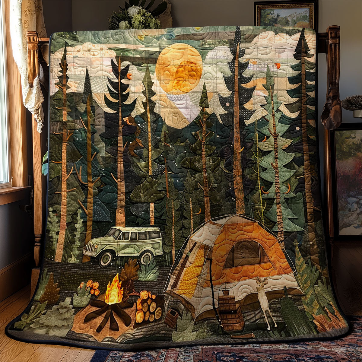 Camping Night Forrest WM2008022CL Quilt