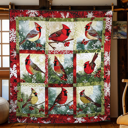 Cardinal Holiday Wonders Throw WN1008088CL Quilt