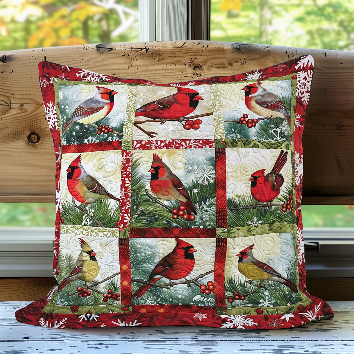 Cardinal Holiday Wonders Throw WN1608053CL Quilt Pillow Case