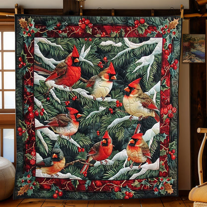 Cardinal's Holiday Spirit WN1608012CL Quilt