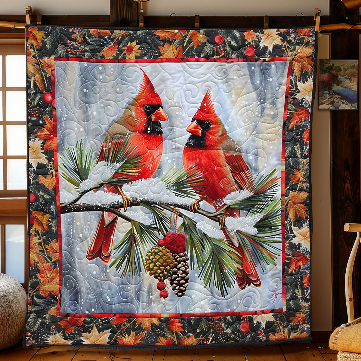 Cardinal's Icy Haven WN2608095CL Quilt