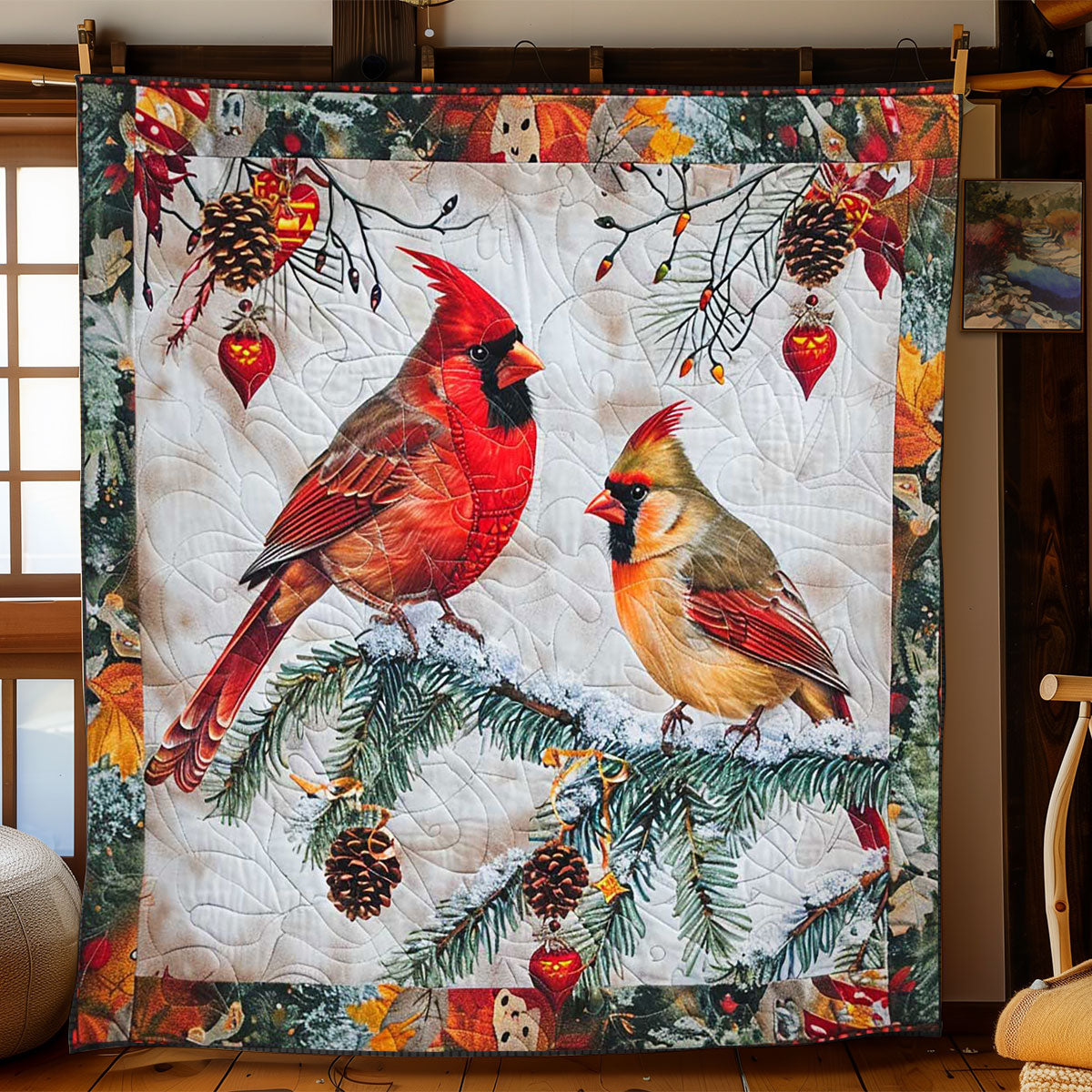 Cardinal's Snowfall Bliss WN2608094CL Quilt