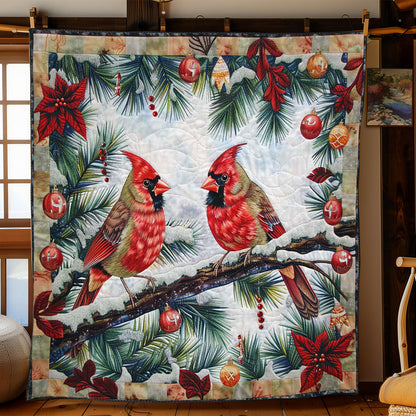 Cardinal's Snowy Duo WN2608096CL Quilt