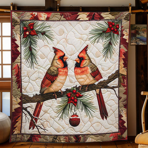 Cardinal's Snowy Romance WN2608102CL Quilt