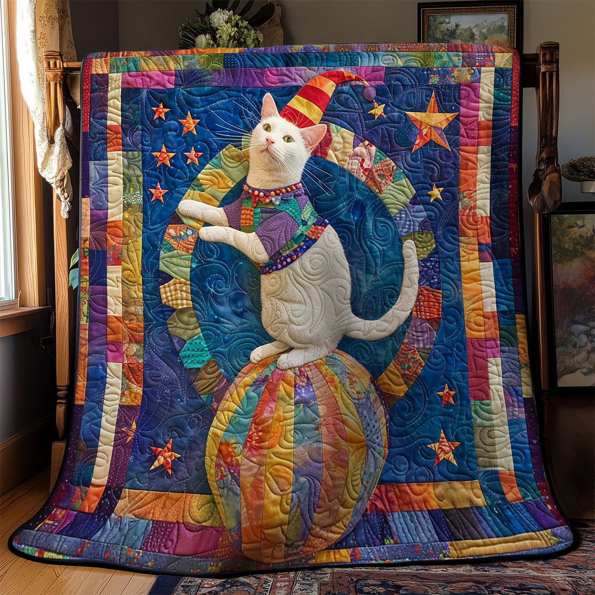 Cat And Ball WM1608005CL Quilt