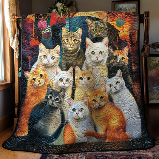 Cat Family WM2608006CL Quilt