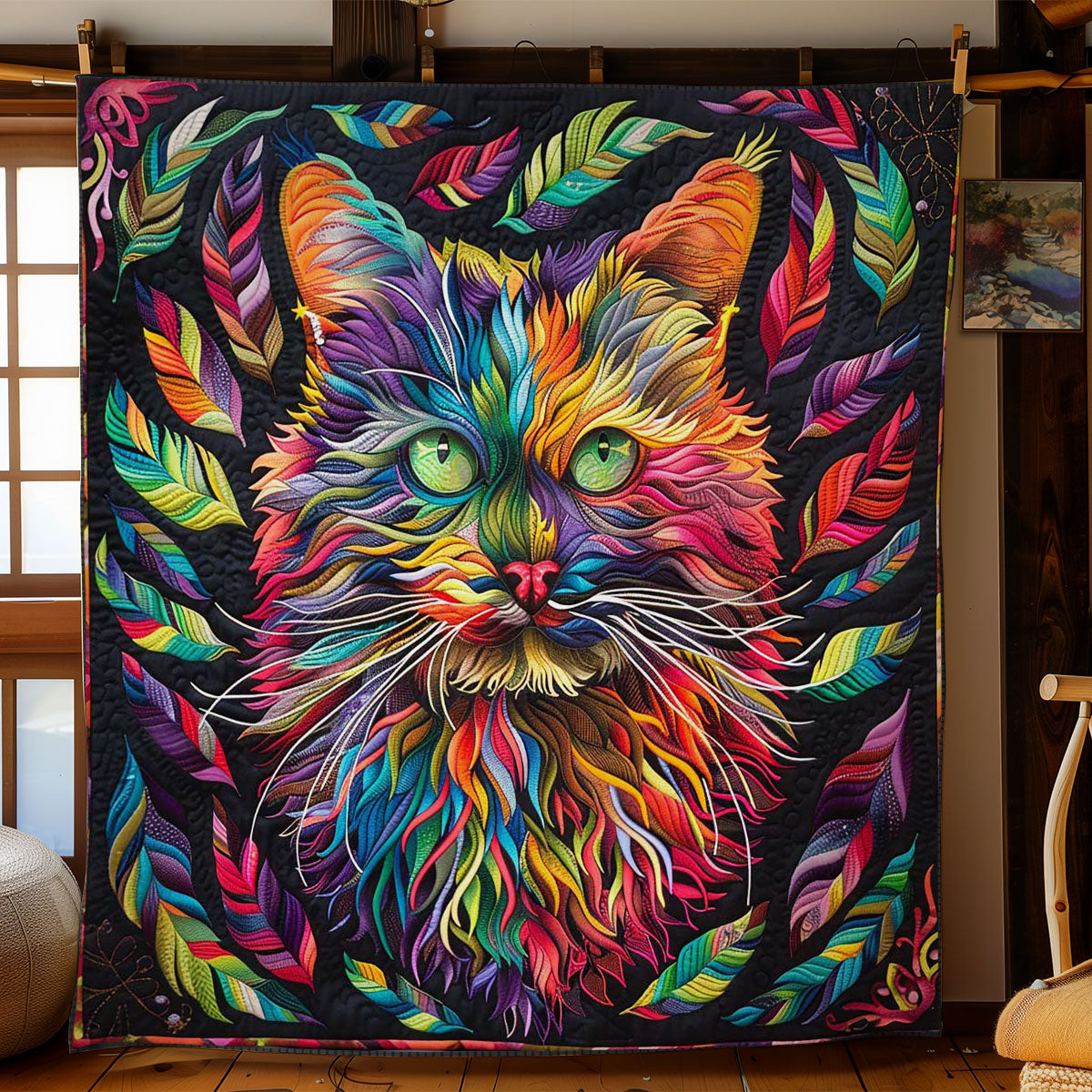 Cat In A Dreamscape WN2808053CL Quilt