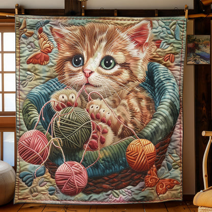 Cat Playing Yarn SR2008010CL Quilt