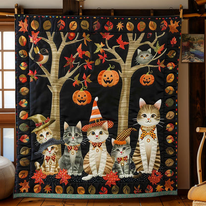 Cat Witch Halloween WN1609048CL Quilt