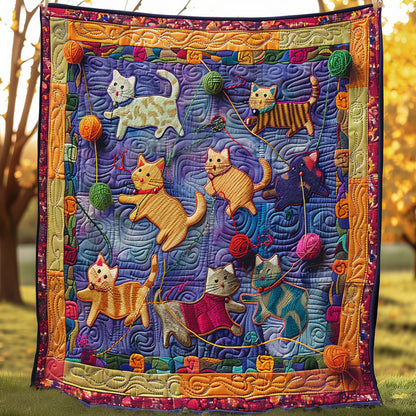 Cat With Yarn SR0908048CL Quilt