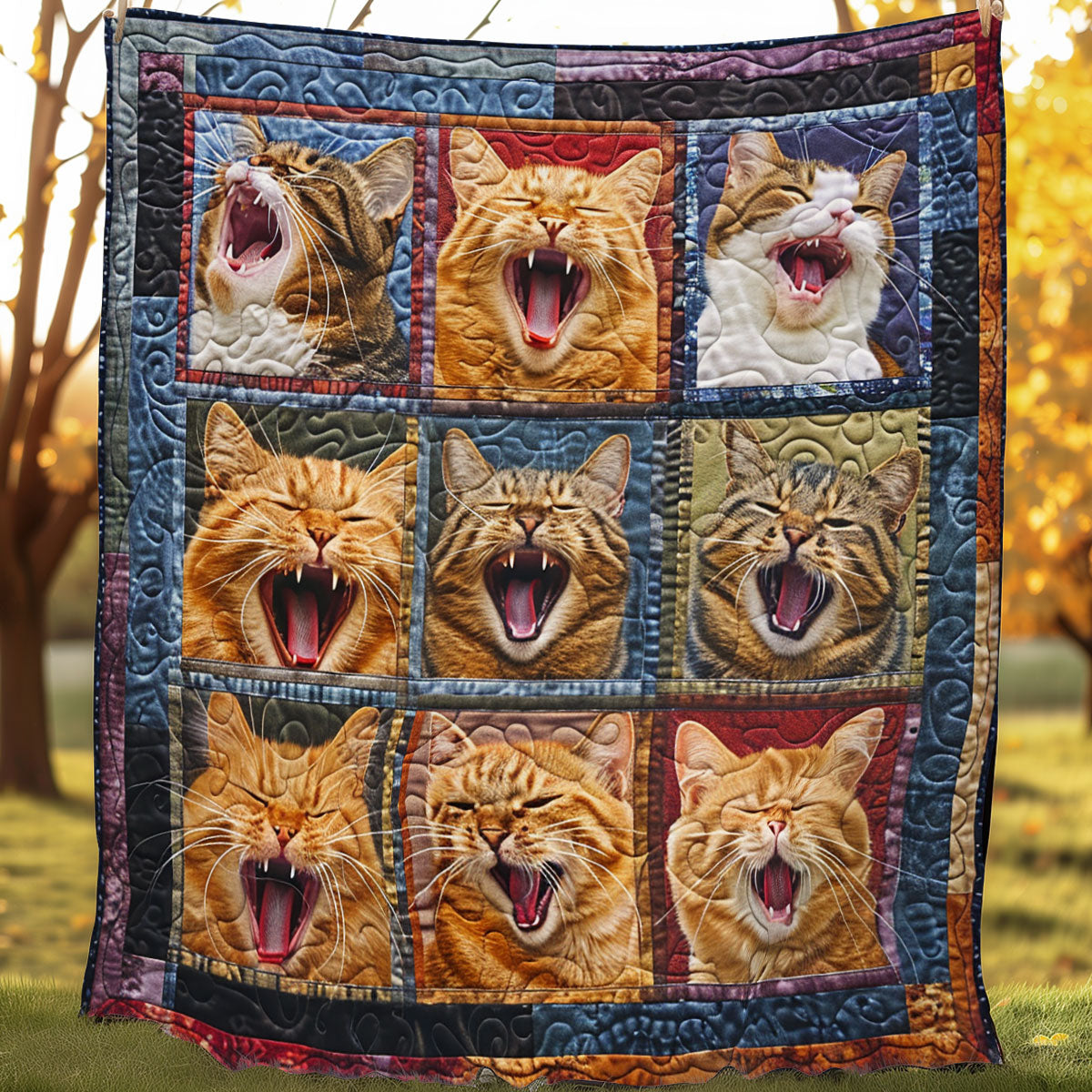 Cat Yowl SR1508040CL Quilt