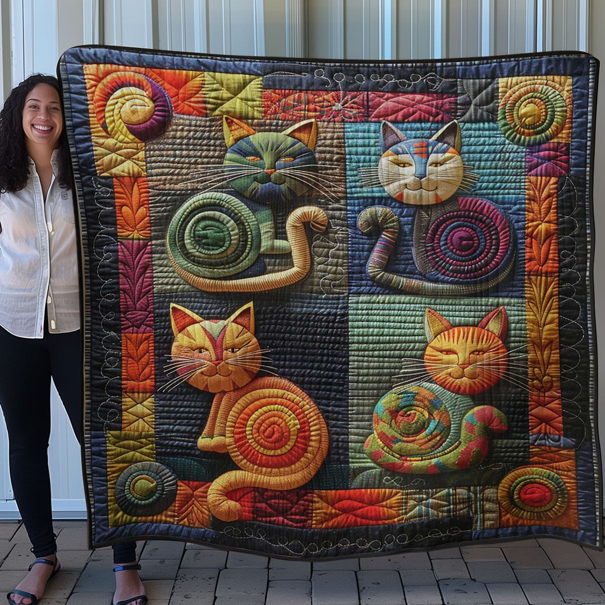 Cat’s Comic WN0908074CL Quilt
