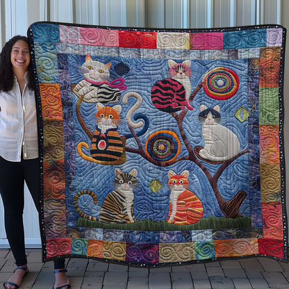 Cat's Playful Pranks WN0908071CL Quilt