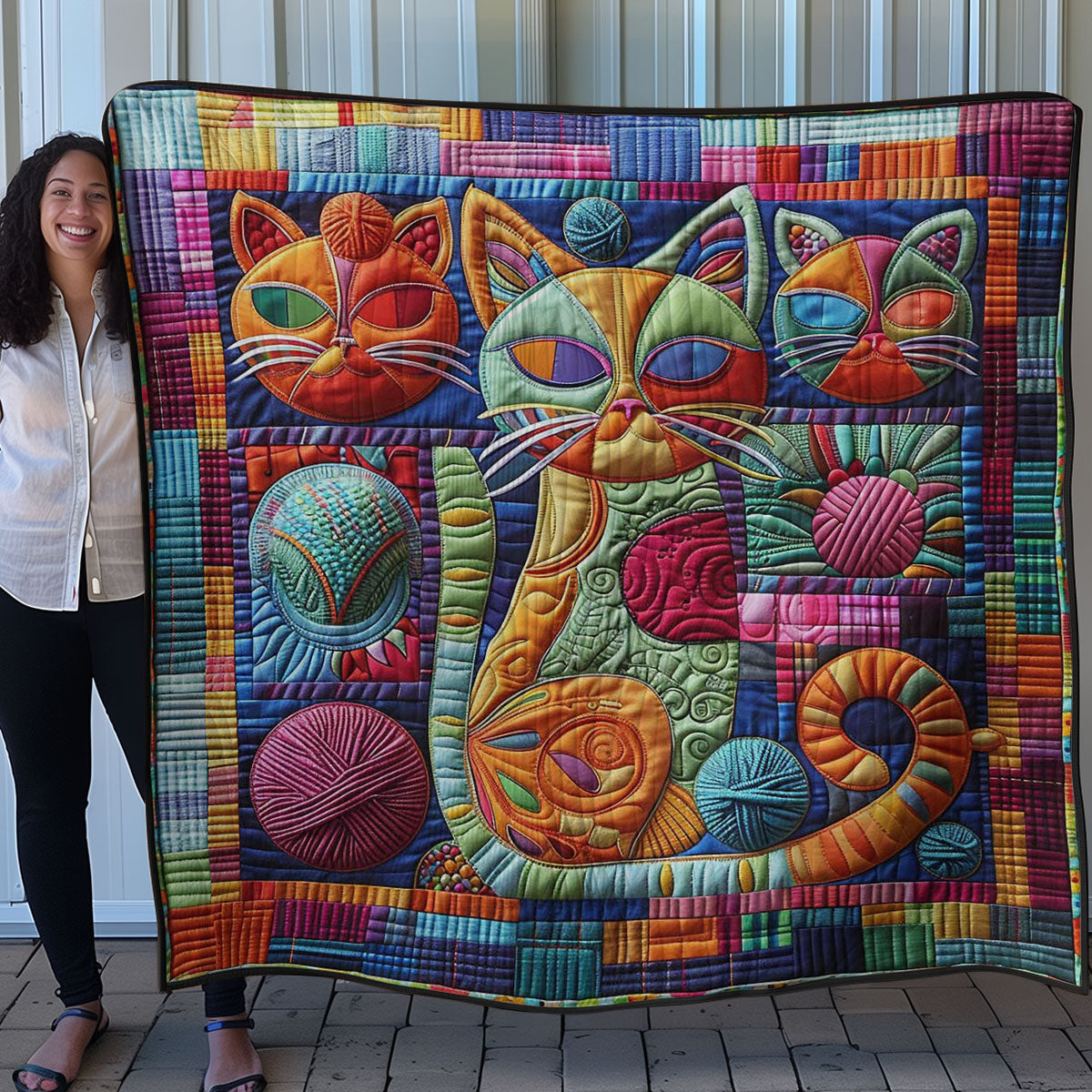 Cat's Yarn Funny WN0908050CL Quilt
