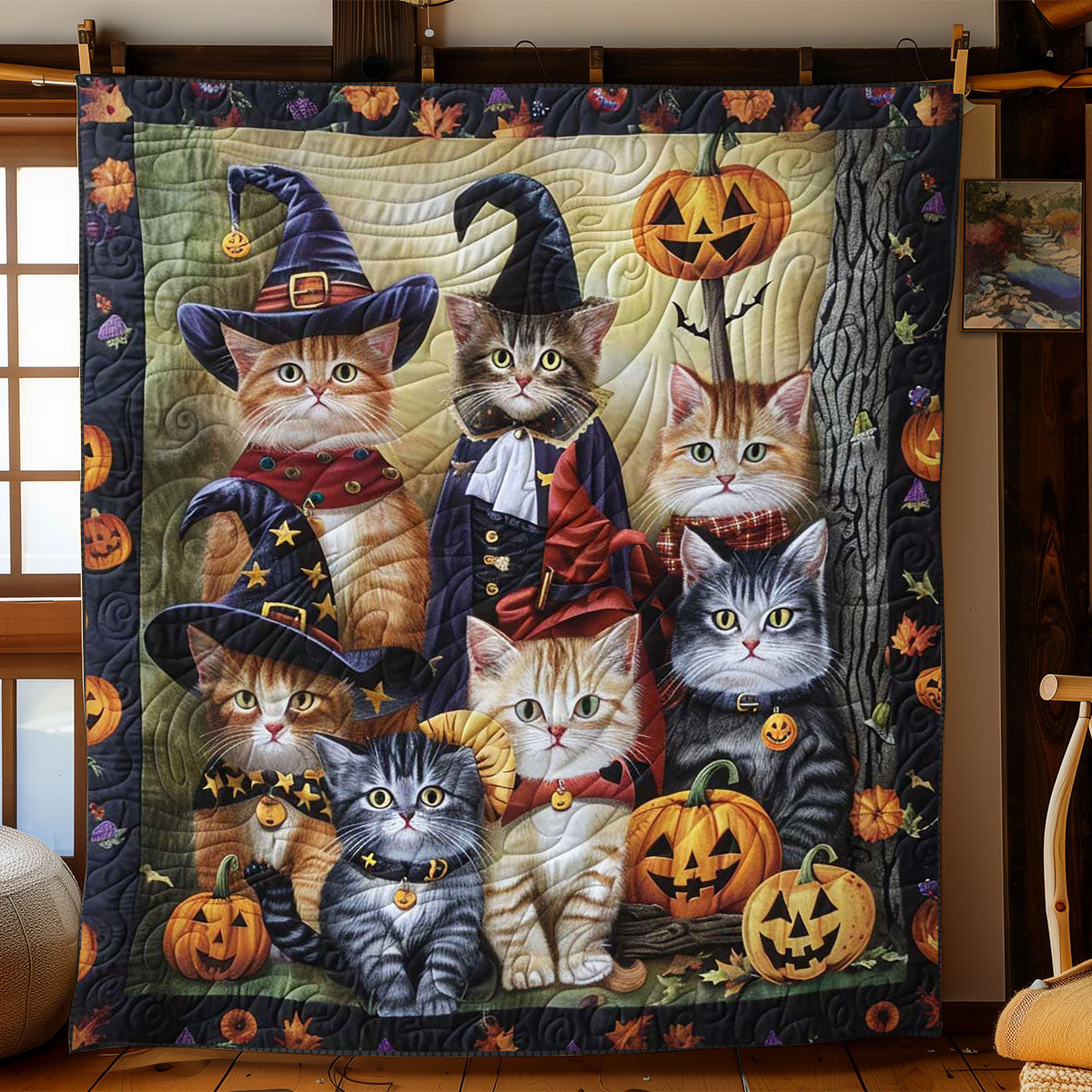 Cats And Spells WN2608015CL Quilt