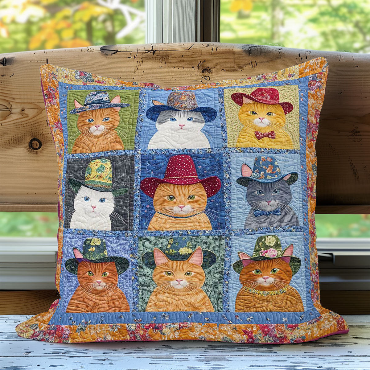 Cats WN0108022CL Quilt Pillow Case