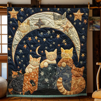 Cats’ Dreamy Crescent WN0909098CL Quilt