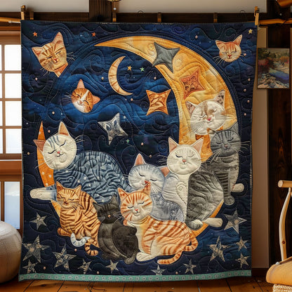 Cats' Lunar Nap WN0909094CL Quilt