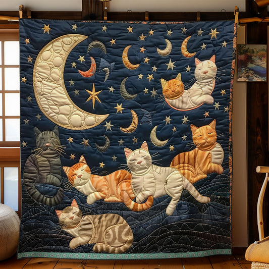 Cats’ Night Sky Dreams WN0909096CL Quilt