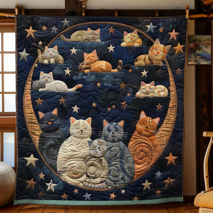 Celestial Cats’ Sleep WN0909097CL Quilt