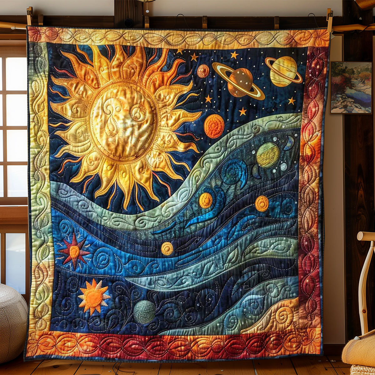 Celestial Sun WN1008060CL Quilt