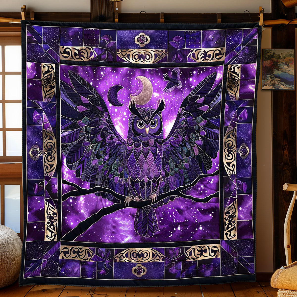 Celtic Moonlit Owl WN2608143CL Quilt