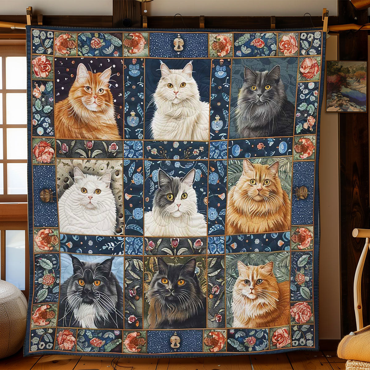 Charming British Longhair WN1908004CL Quilt