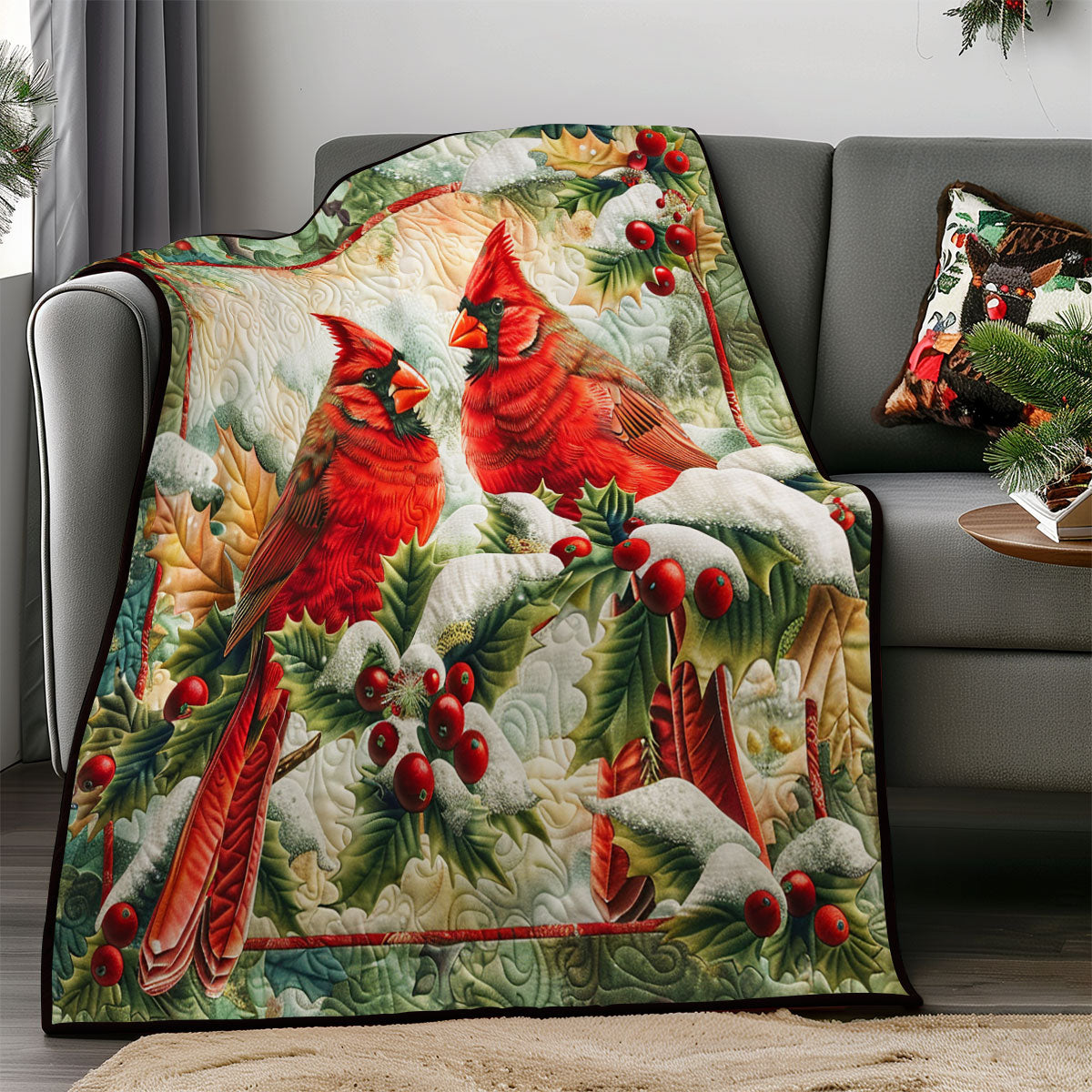 Charming Cardinal SR2308001CL Quilt