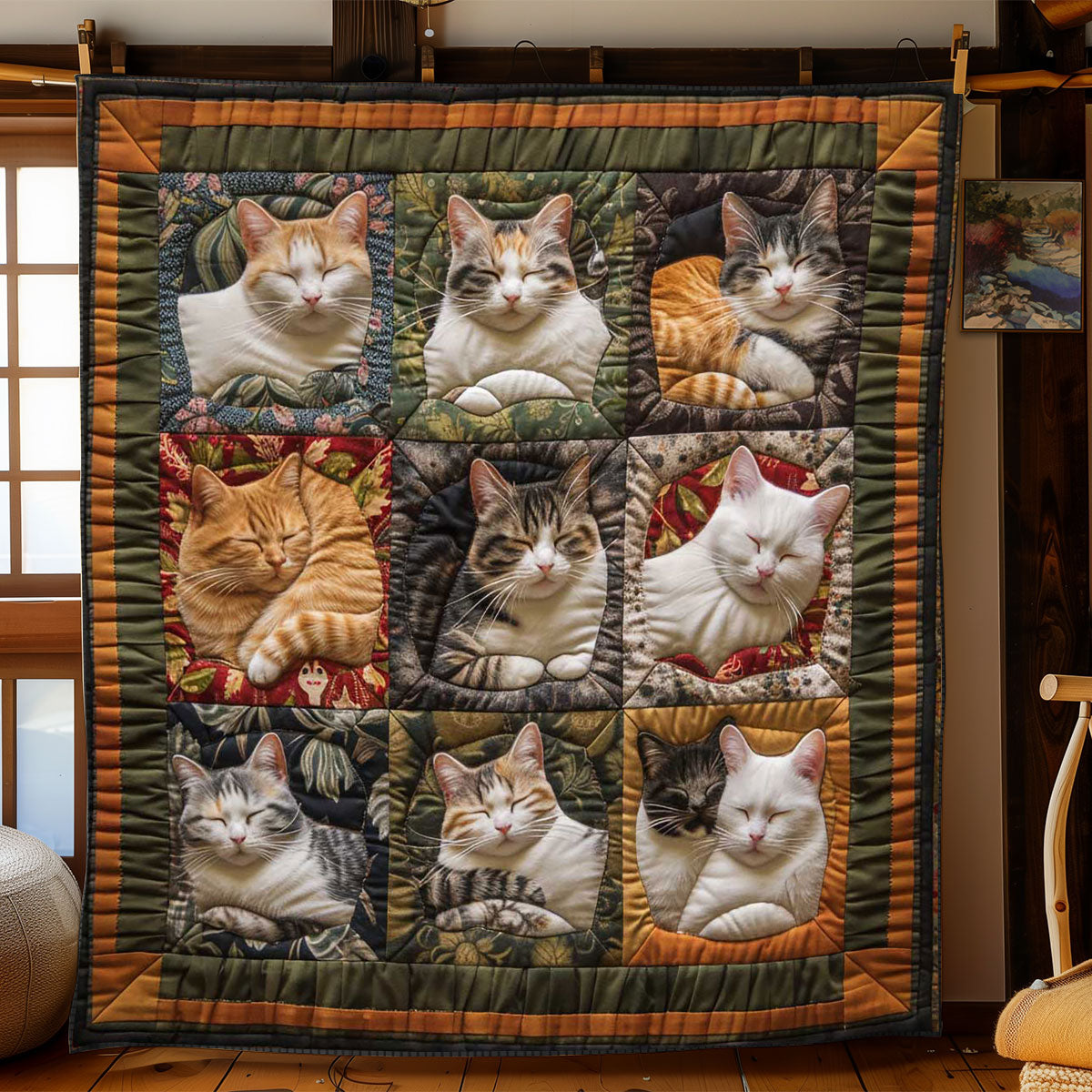 Charming Cats WN1508028CL Quilt