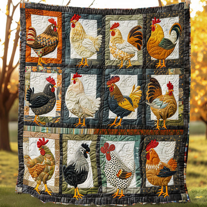 Charming Chickens SR1008004CL Quilt