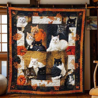 Charming Halloween Cats WN1508114CL Quilt