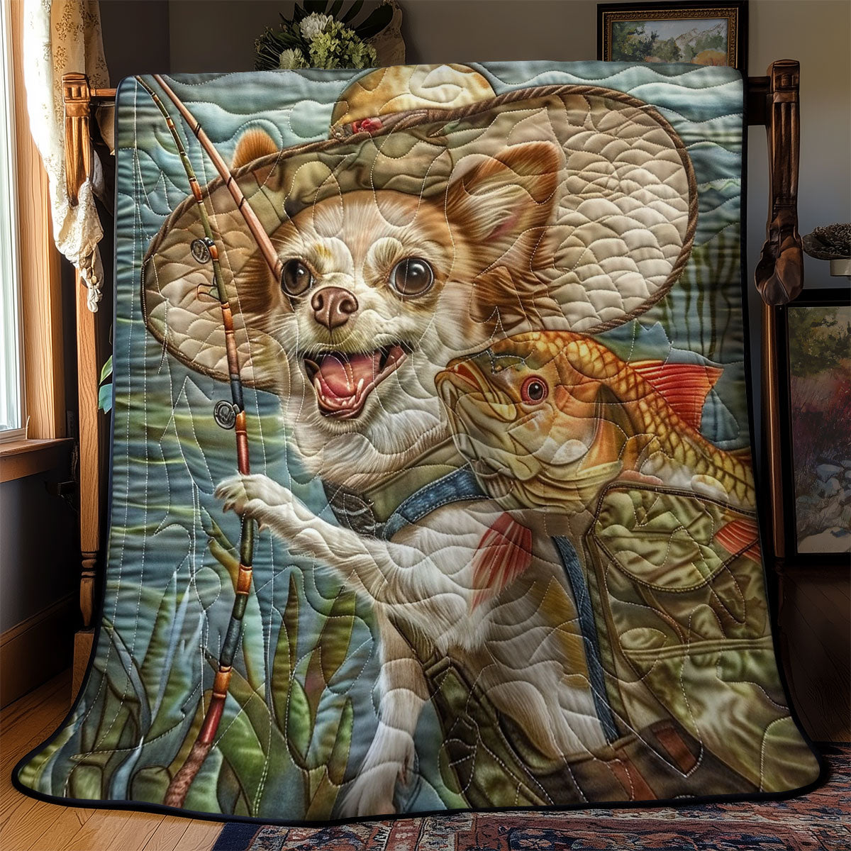 Cheer Up Chihuahua WM2308027CL Quilt