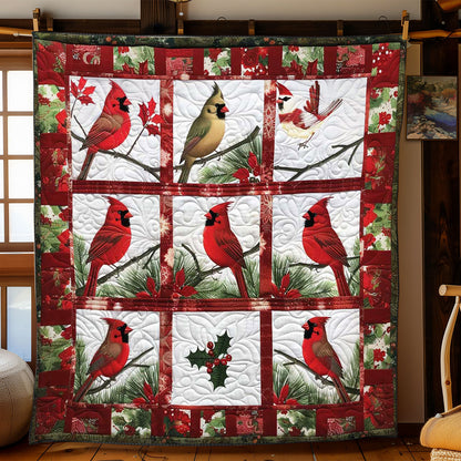 Cheerful Cardinal Christmas WN1008084CL Quilt