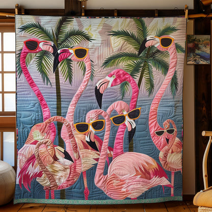 Chic Flamingo Vibes WN0909039CL Quilt