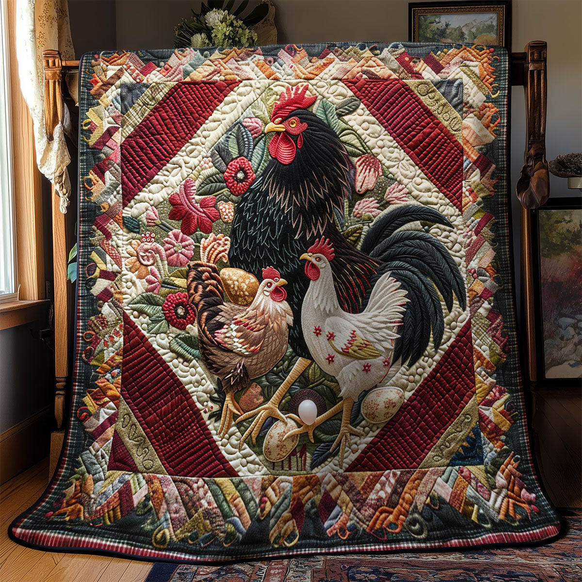 Chickens WM0909038CL Quilt