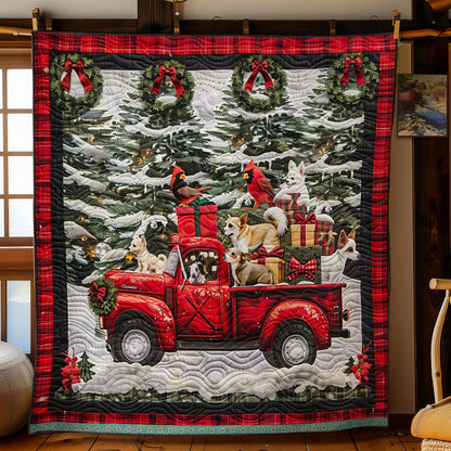 Chihuahua Christmas Ride WN1109029CL Quilt