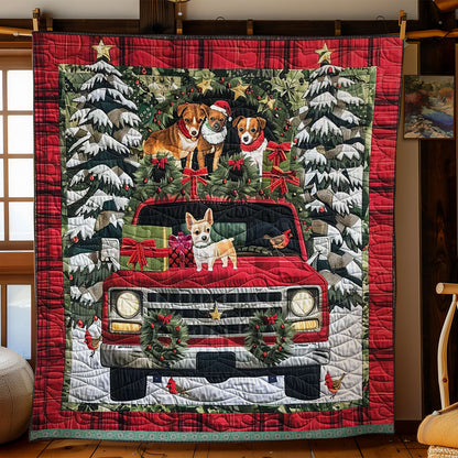 Chihuahua Holiday Truck WN1109036CL Quilt