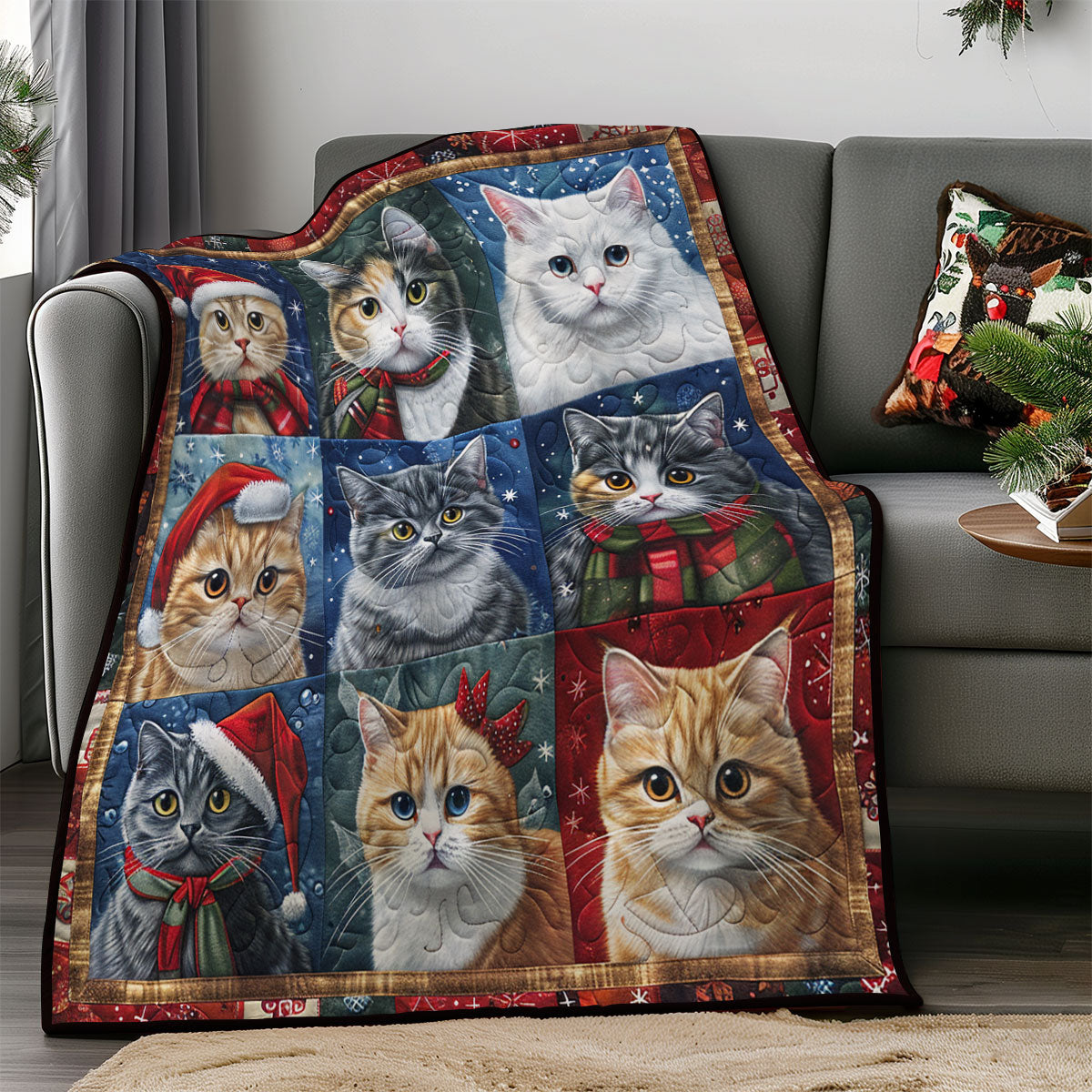 Christmas Cat SR2008048CL Quilt