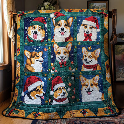 Christmas Corgi WM2008014CL Quilt