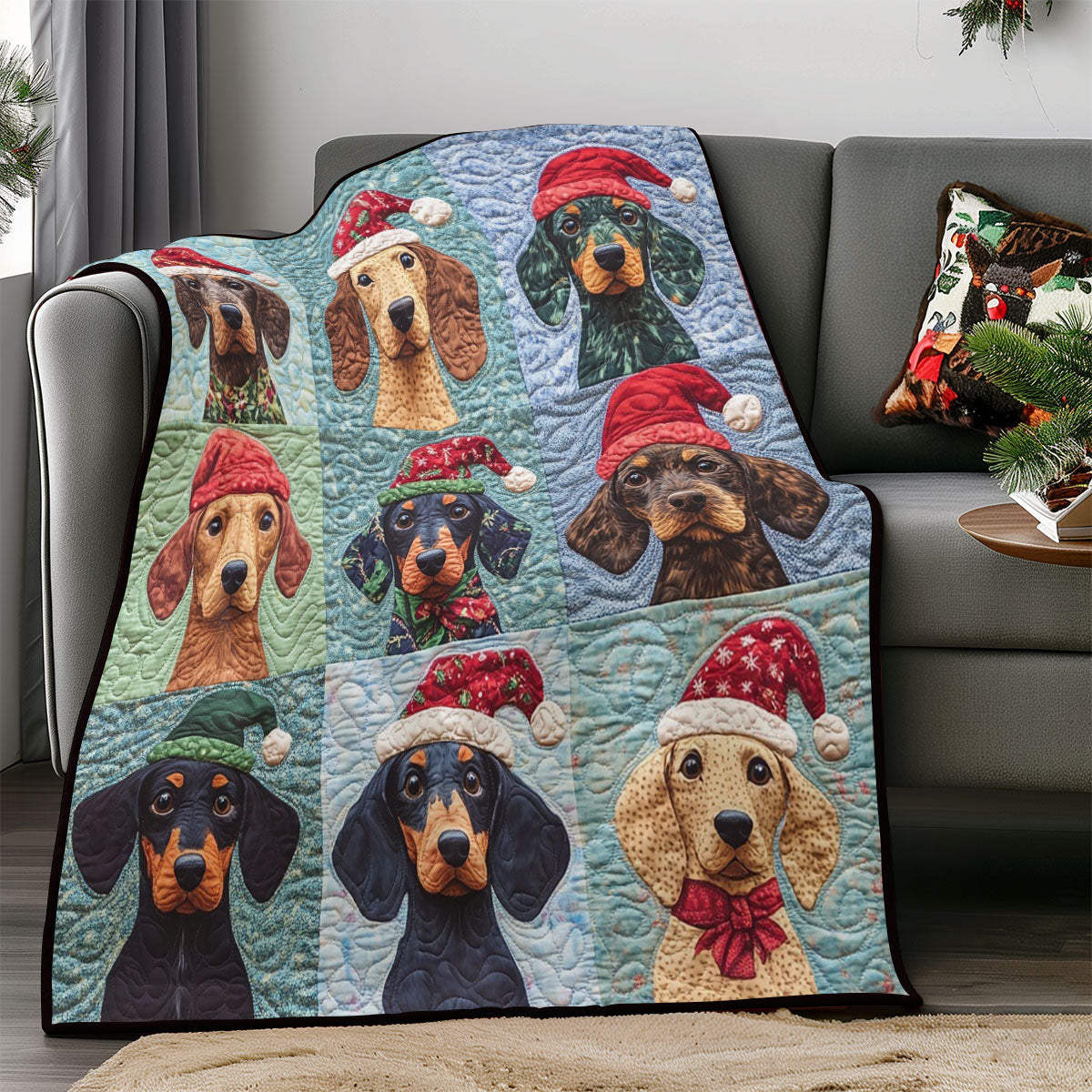 Christmas Dog WM0208006CL Quilt