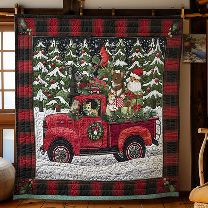 Christmas Gifts By Red Truck WN1109027CL Quilt