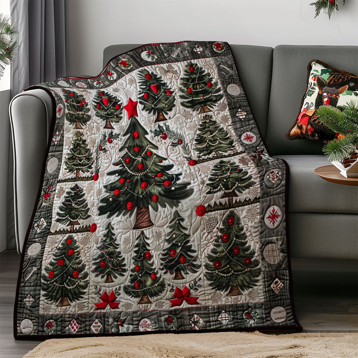 Christmas Pine Tree SR2108036CL Quilt