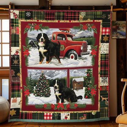 Christmas Pup Ride WN3008021CL Quilt