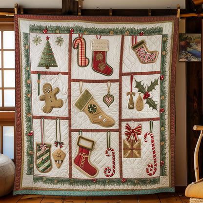Christmas Treats And Stockings WN1709013CL Quilt