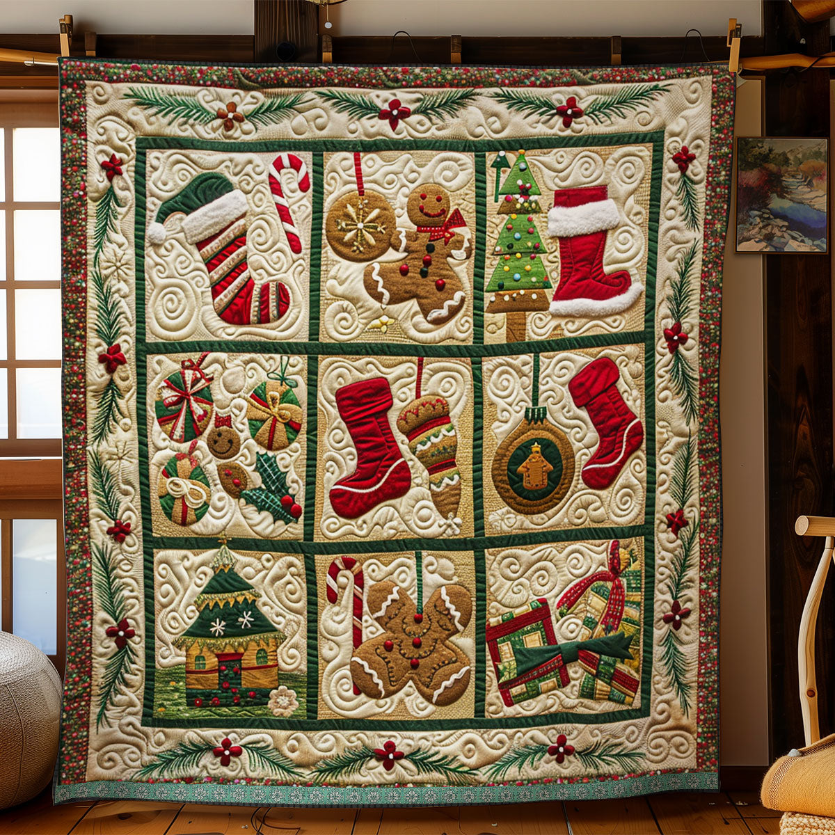Christmas Treats Everywhere WN1709014CL Quilt