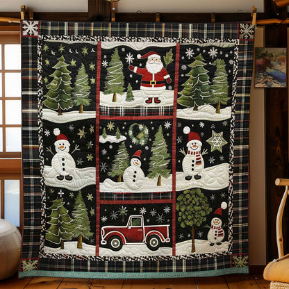 Christmas Truck With Snowman WN1109041CL Quilt