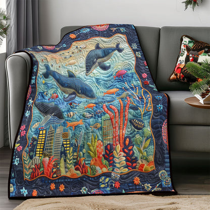 City Under Water WM0608024CL Quilt