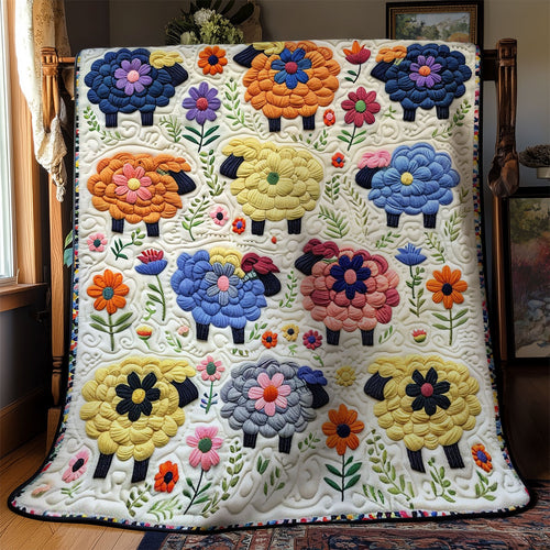 Cloudy Color Sheeps WM3008016CL Quilt